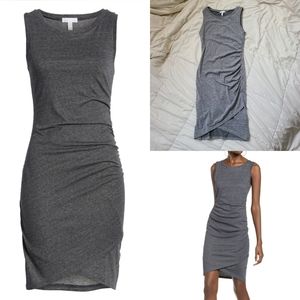 Leith Ruched Body Con Sleeveless Dress